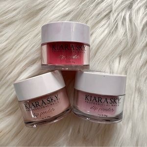 Kiara Sky Dip Powder Nail Color Bundle Rose BonBon Oh Dear! Totally Whipped